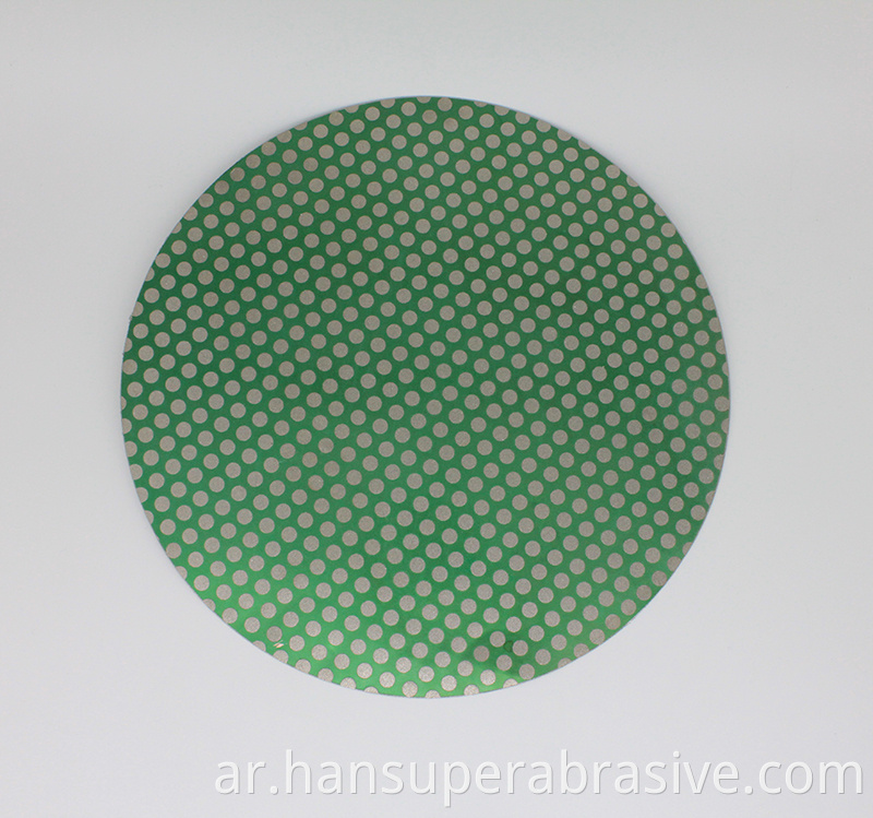 18inch Diamond Lapidary Glass Ceramic Porcelain Magnetic Dot Pattern Grinding Flat Lap Disk